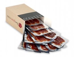 Die offene Kiste von Lomito Maldonado (Schweinelende) - aufgeschnitten