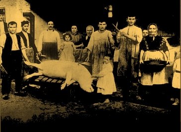 Dem Schlachtfest im Winter 1904