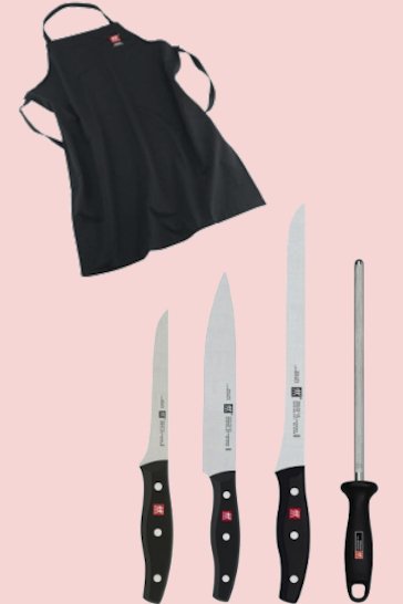 Messerset Zwilling Twin Pollux in einer Canvas-Rolltasche