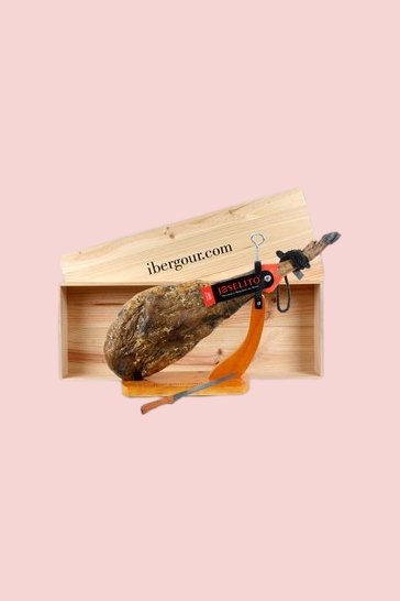 Geschenkkorb Chaparral mit spanischen Jamon serrano Schinken (ref. 15J03)