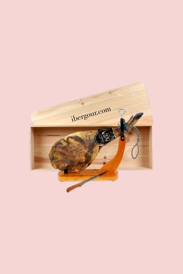 Geschenkkorb Serón mit spanischen Jamon iberico Vorderschinken (ref. 15P01)