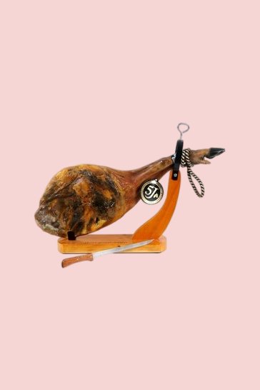 Geschenkkorb Bartolomé mit spanischen Jamon serrano Vorderschinken