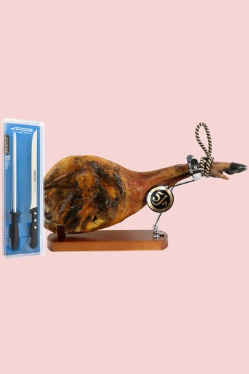 Geschenkkorb Osborne mit spanischen Jamon serrano Vorderschinken