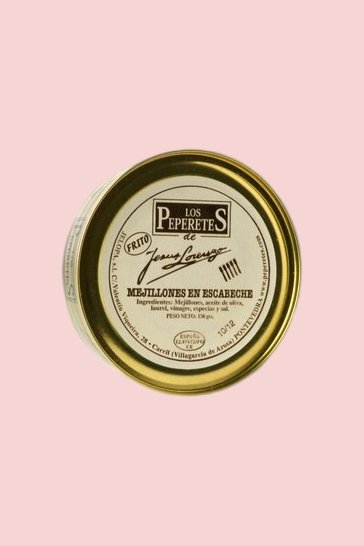 Miesmuscheln pikant mariniert (en escabeche) Los Peperetes 10/12 (150 gr)