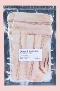 Speck Iberico Bellota Pata Negra - aufgeschnitten