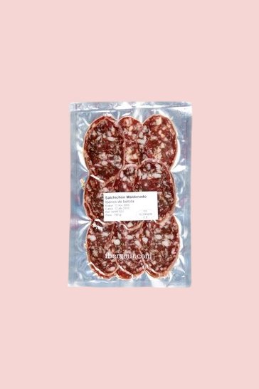 Salchichón Maldonado (Salamiwurst) - aufgeschnitten